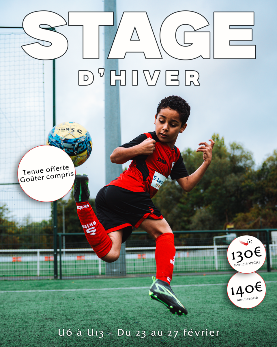 STAGE D'HIVER - INSCRIPTIONS OUVERTES