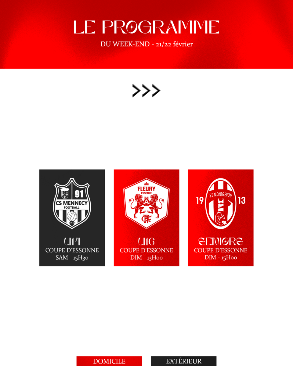 Programme du week-end