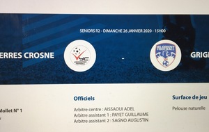 Les matches du WK (25-26 janv)