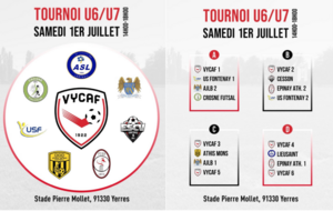 1er JUILLET / TOURNOI U6-U7