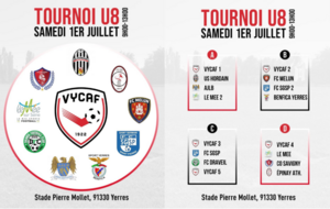 1er JUILLET TOURNOI U 8