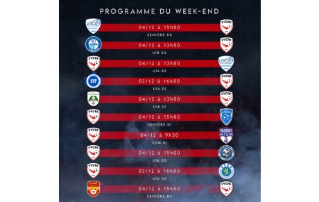 Programme du week-end