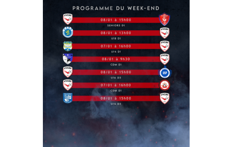 Programme du week-end
