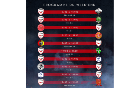 Programme du week-end