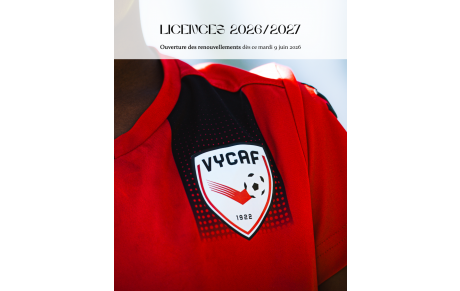 Renouvellement des licences 2026/2027